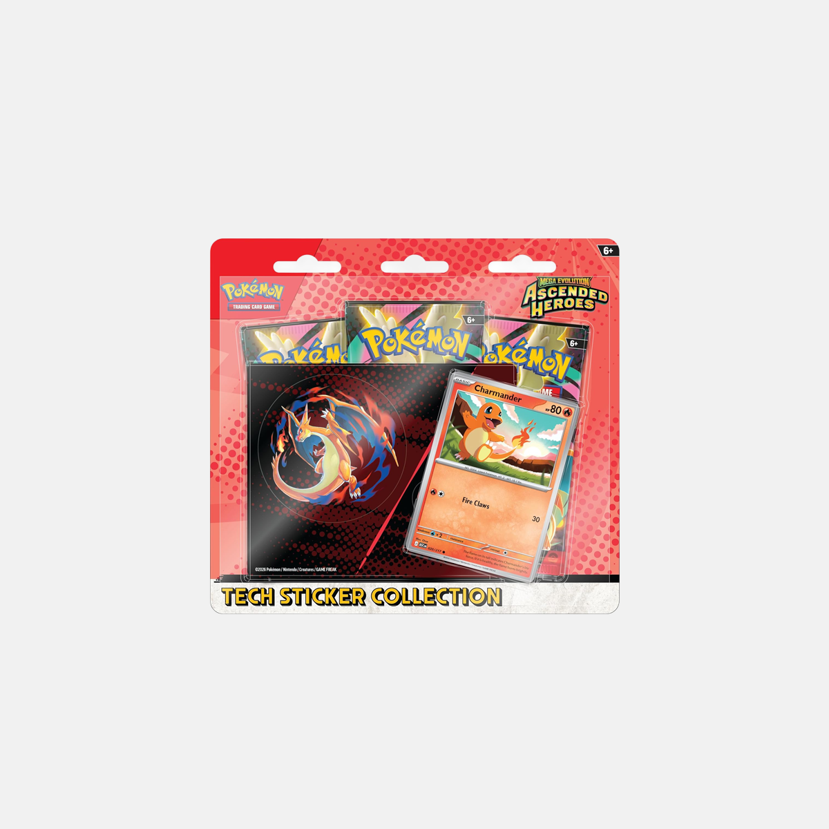 Pokémon TCG: Mega Evolution—Ascended Heroes Tech Sticker Collection—Charmander