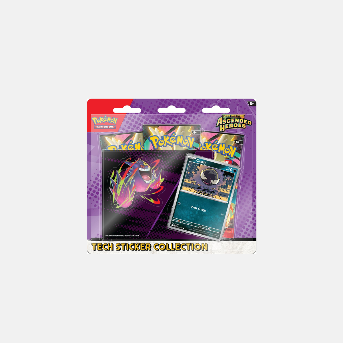 Pokémon TCG: Mega Evolution—Ascended Heroes Tech Sticker Collection—Gastly