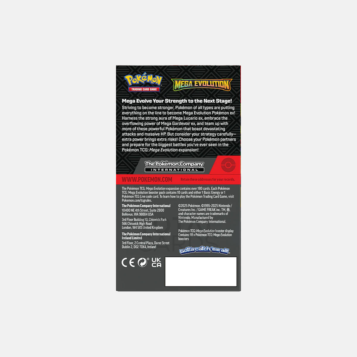 Pokémon TCG: Mega Evolution Half Booster Box (18 Packs)