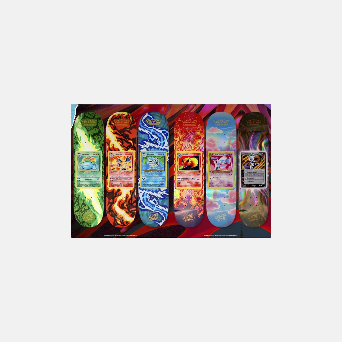 Pokémon Blind Bag Skateboard Deck by Santa Cruz