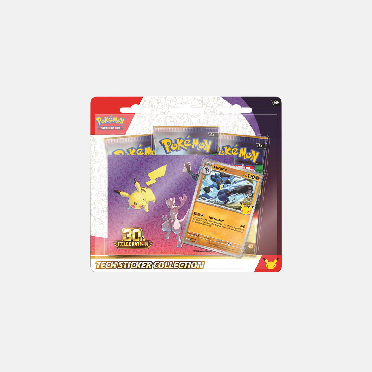 Pokémon TCG:  30th Celebration—Tech Sticker Collection—Lucario