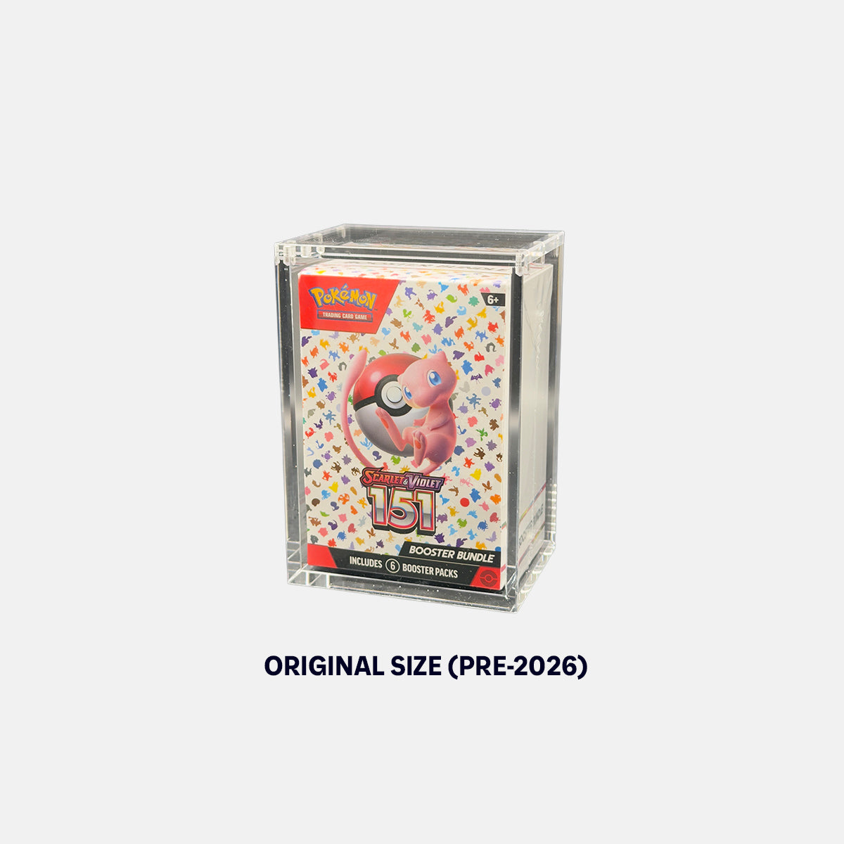 Pokemon TCG Booster Bundle Premium Acrylic Display Protector Case