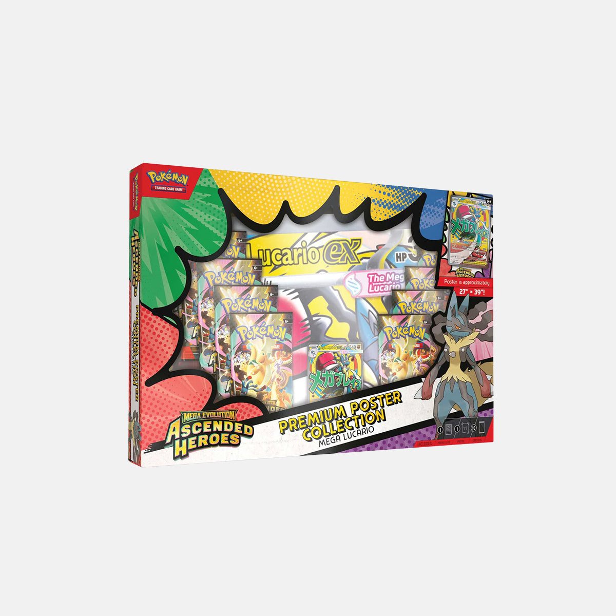 Pokémon TCG: Mega Evolution Ascended Heroes - Premium Poster Collection - Mega Lucario
