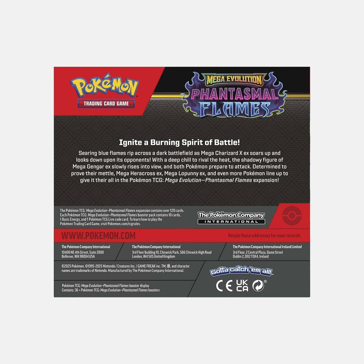 Pokémon TCG: Phantasmal Booster Display Box (36 Packs)