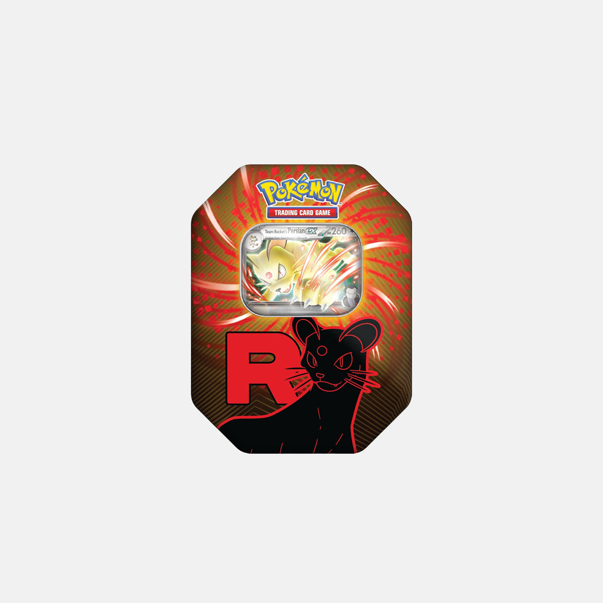 Pokémon TCG: Team Rocket Tin – Persian ex (1 Foil Promo Card & 4 Booster Packs)